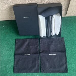 Saint Laurent Black Gift Box with White Logo
